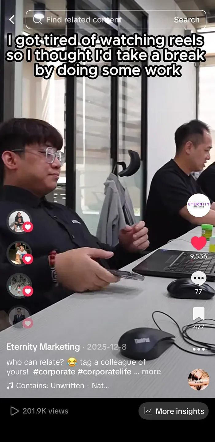 TikTok video from the Eternity Marketing portfolio