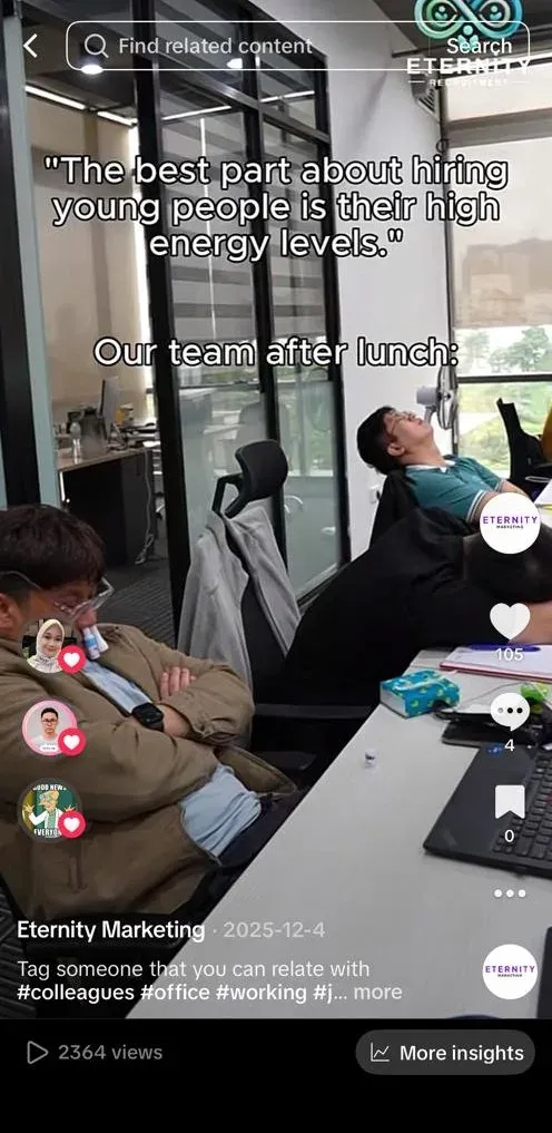 TikTok video from the Eternity Marketing portfolio